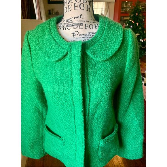 Boden wool sweater coat green size UK 8 - Picture 7 of 9